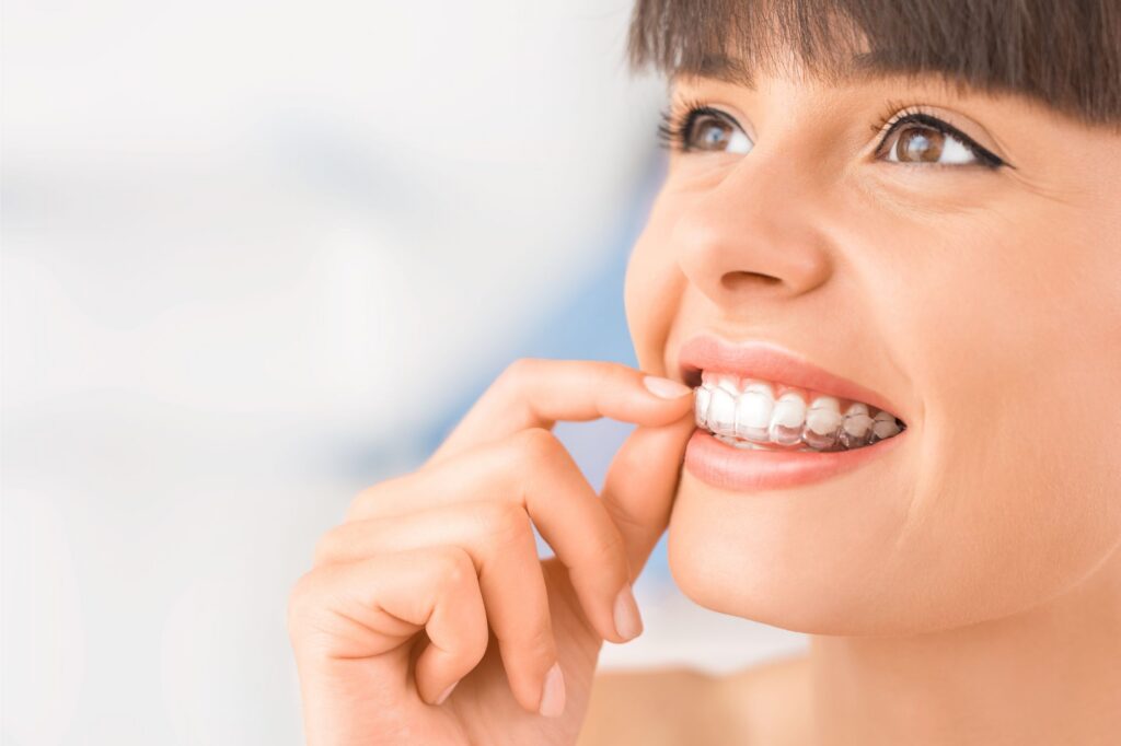 Patient receiving Invisalign treatment in Ponte Vedra Beach